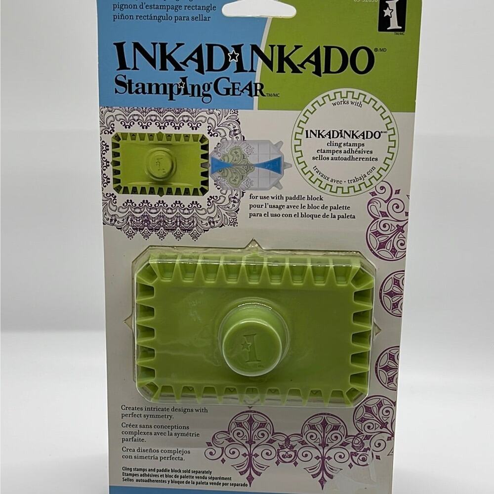 EK Success 2012 Inkadinkado Stamping Gear Rectangle Cog